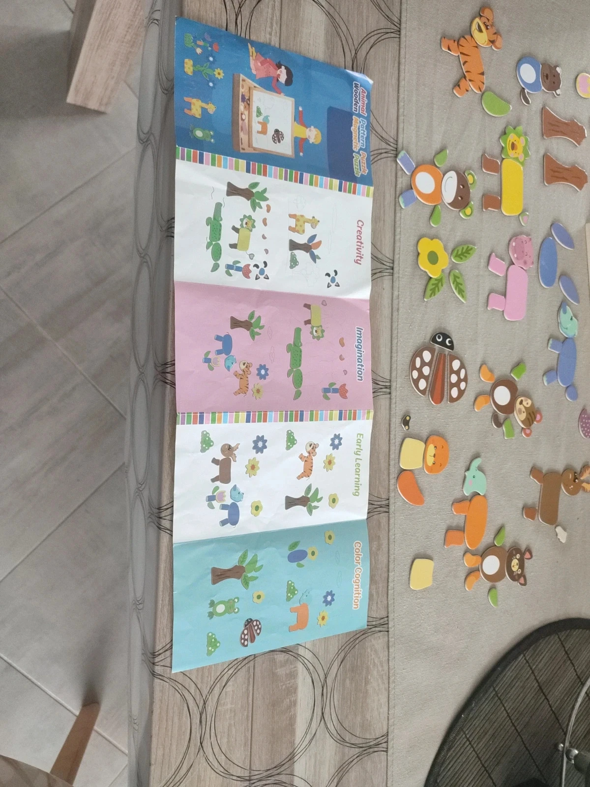 Wooden magnetic board slate and magnet – photo 9